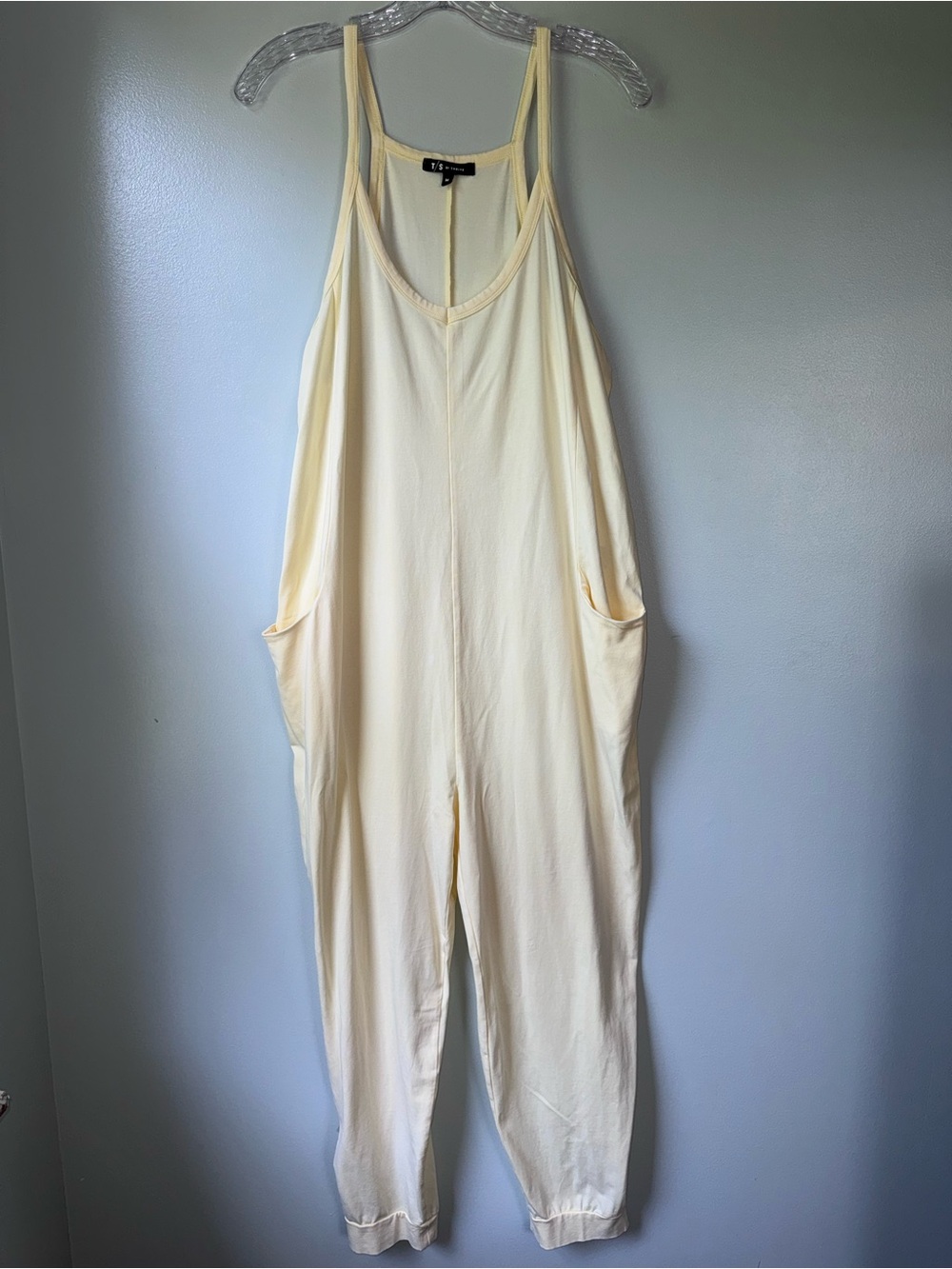T/S by Thrive Yellow Sleeveless Lounge Jumpsuit Women’s Medium